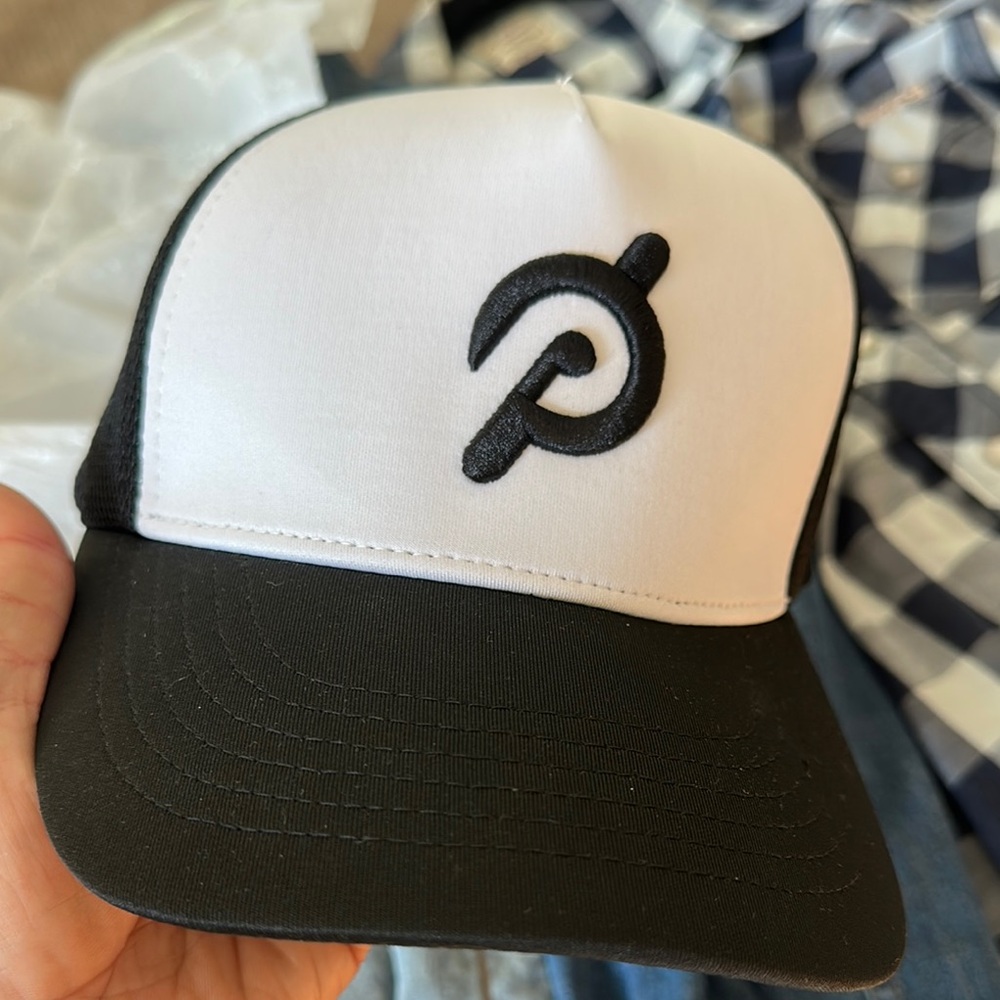 Peloton Classic Black and White Cap - New, Never Worn